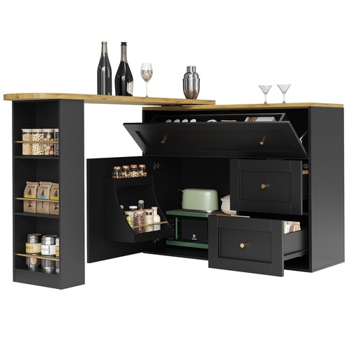 Kitchen island extendable bar - island,
