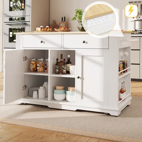 Rolling kitchen island storage - rolling,