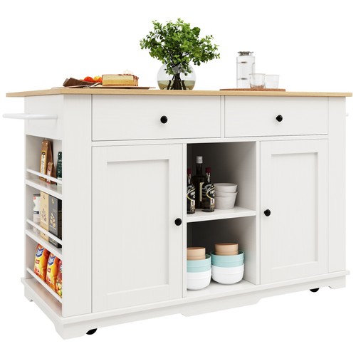 Rolling kitchen island storage - rolling,
