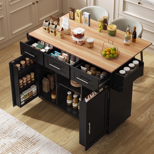 Kitchen island wheels - on,