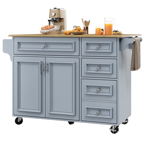 Kitchen island drop leaf 5 - leaf,,
