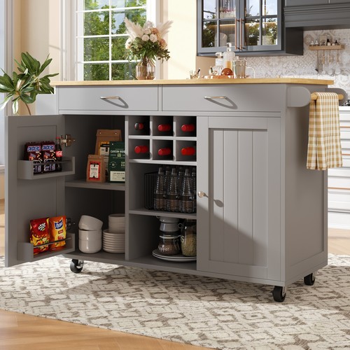Kitchen island wheels - kitchen, on