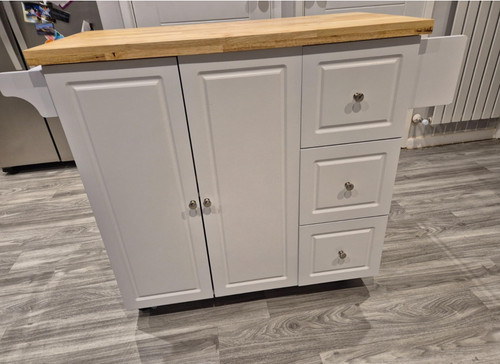 Kitchen island unit drop - unit, leaf