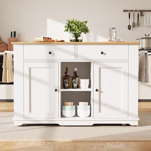 Rolling kitchen island - island, storage