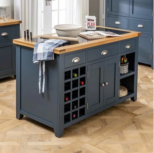 Kitchen island black granite - island,