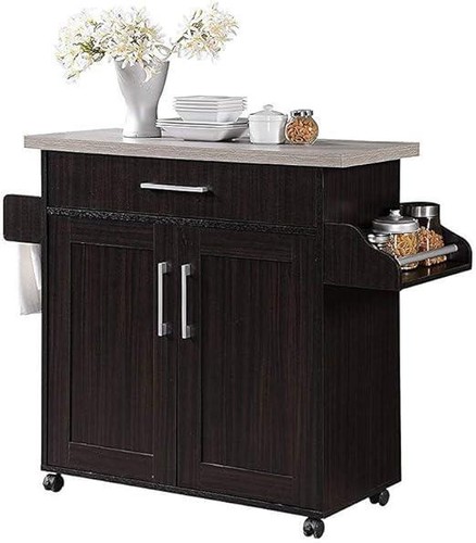 Kitchen island with spice - with,