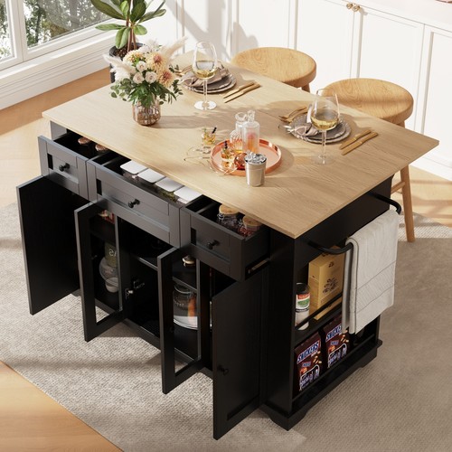 Kitchen island wheels - on,