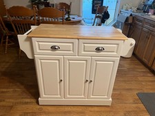 White Kitchen Island Trolley